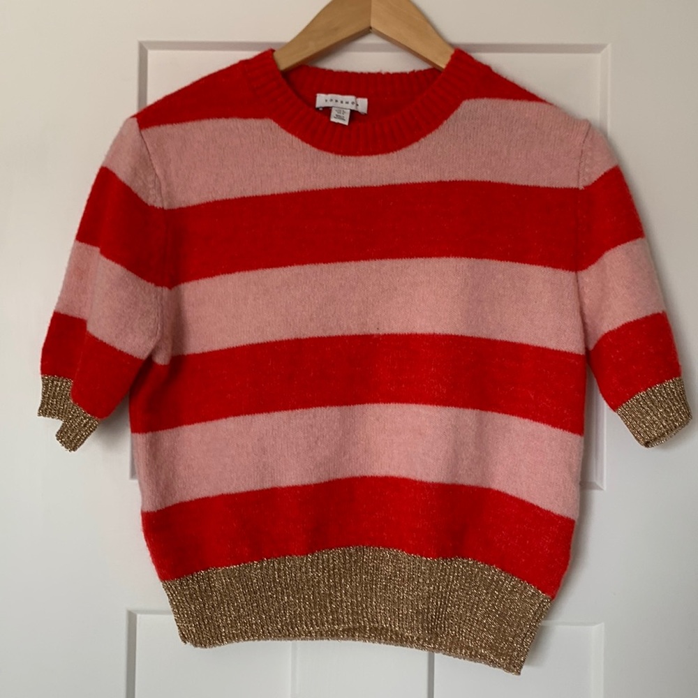 Topshop short sleeve sweater